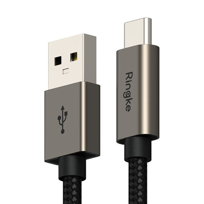 USB-A to USB-C Ringke Data and Charging Cable, 60W, 2m, Black