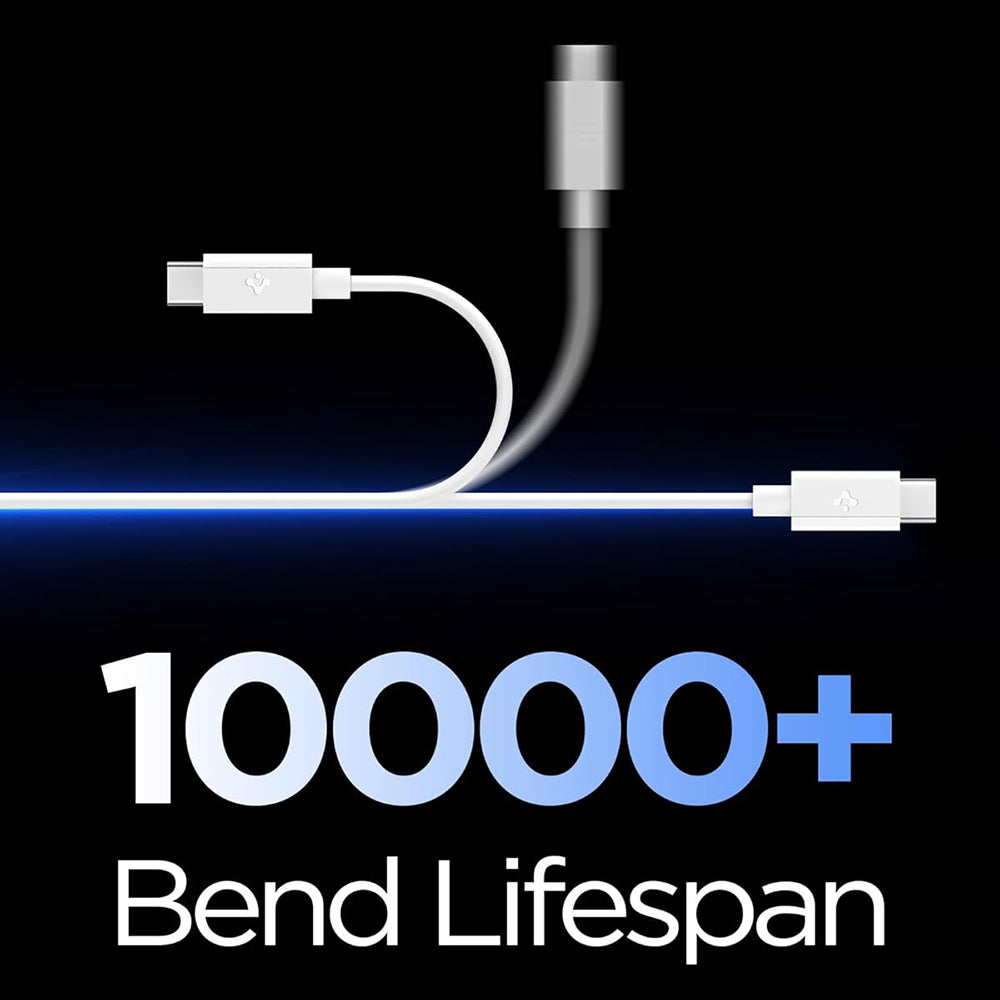 Cavo Dati e Ricarica USB-A - USB-C Spigen EB6015AC, 60W, 1,5m, Bianco ACA10413