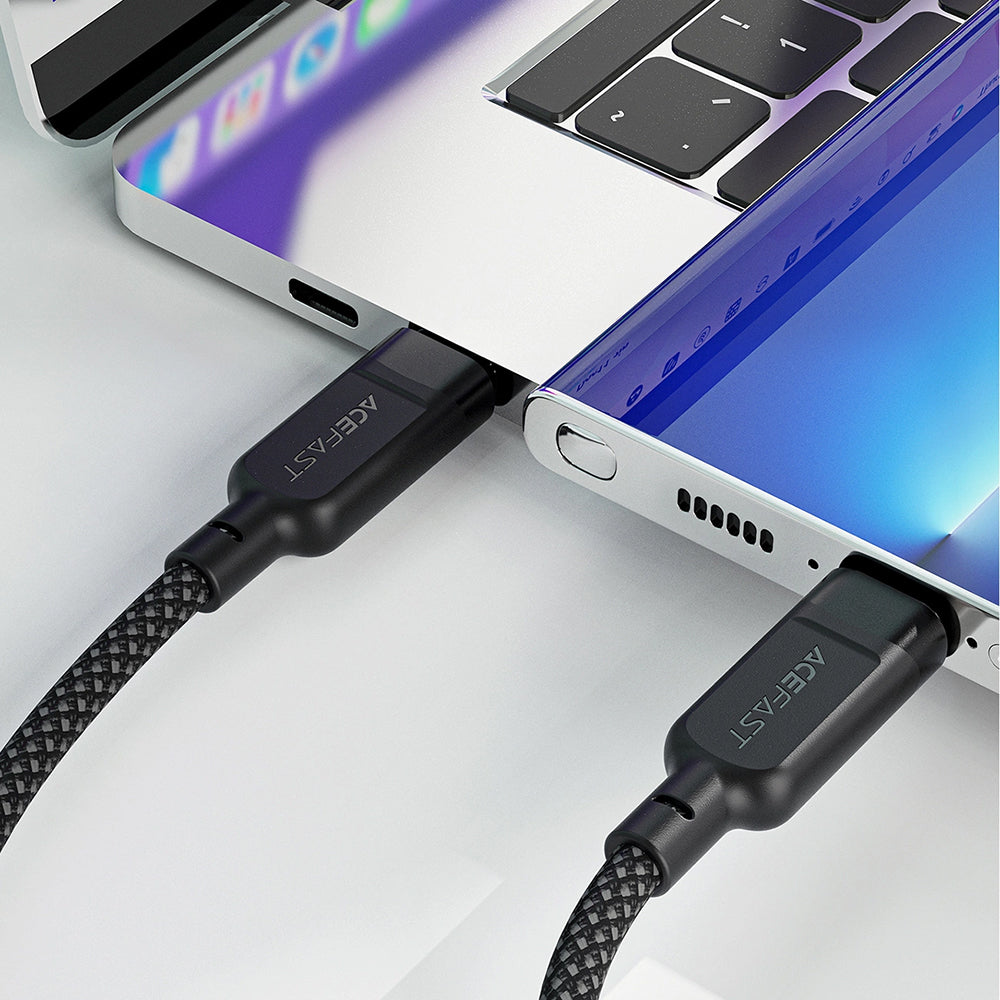 Cavo Dati e Ricarica USB-C - 2 x USB-C Acefast C5-11, 100W, 1.2m, Nero