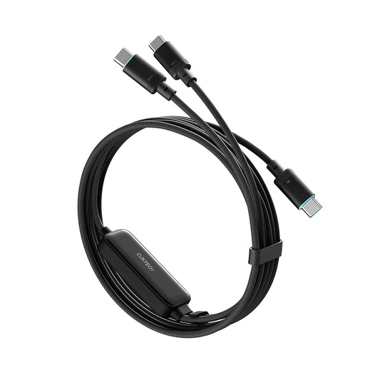 Cavo Dati e Ricarica USB-C - 2 x USB-C Cuktech C2C615, 140W, 1,5m, Nero CKC2C615GLBK