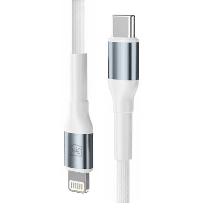 Cavo Dati e Ricarica USB-C - Lightning 3MK Hyper N, 20W, 1m, Bianco