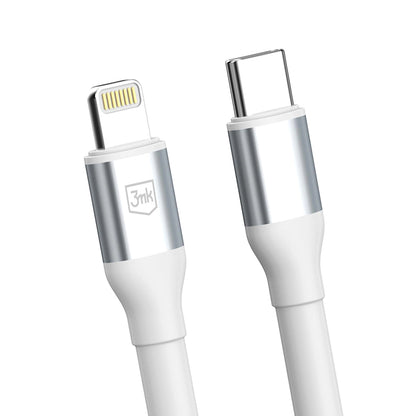 Cavo Dati e Ricarica USB-C - Lightning 3MK Hyper N, 20W, 1m, Bianco