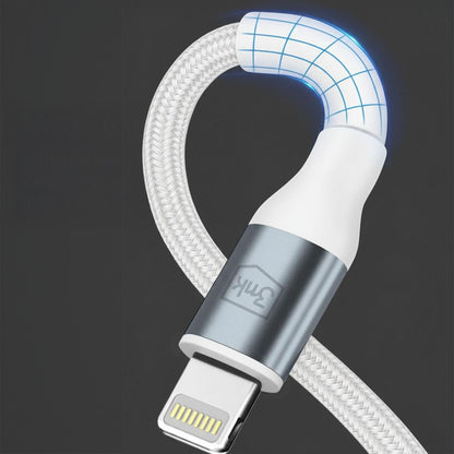 Cavo Dati e Ricarica USB-C - Lightning 3MK Hyper N, 27W, 1m, Bianco