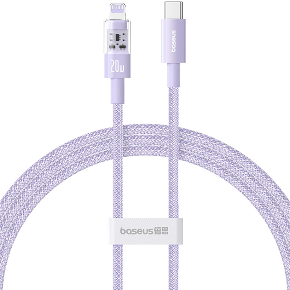 Cavo Dati e Ricarica USB-C - Lightning Baseus Gem, 20W, 1m, Viola P10373001511-00