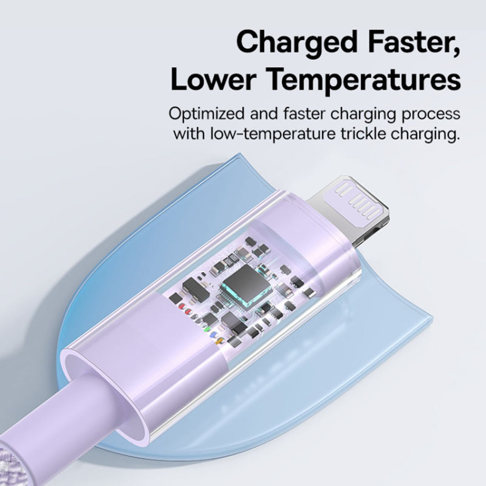 Cavo Dati e Ricarica USB-C - Lightning Baseus Gem, 20W, 2m, Viola P10373001511-01