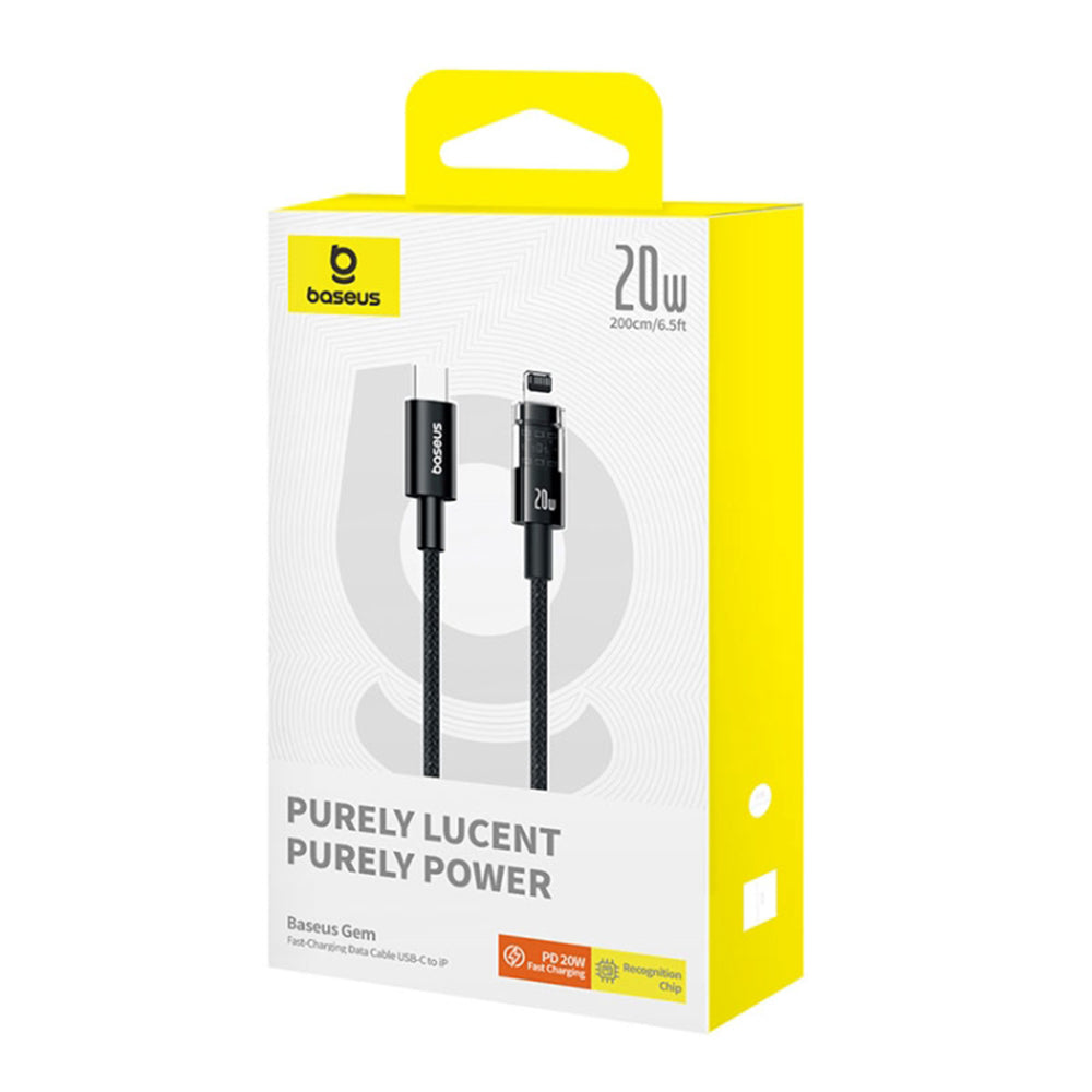 Cavo Dati e Ricarica USB-C - Lightning Baseus Gem, 20W, 2m, Viola P10373001511-01