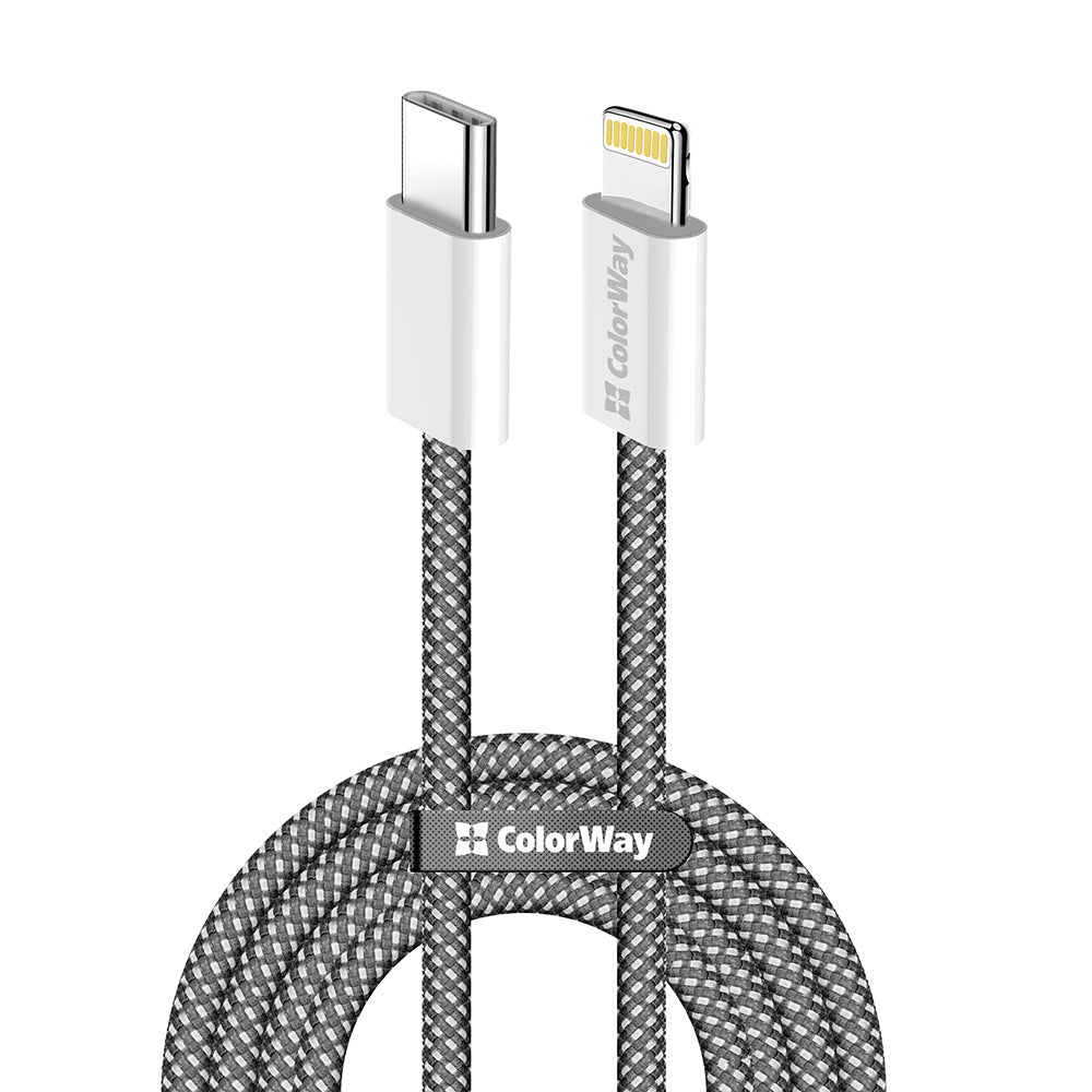 Cavo Dati e Ricarica USB-C - Lightning ColorWay CW-CBPDCL061, 27W, 1m, Nero