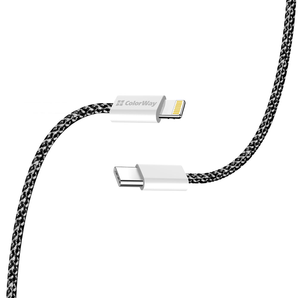 Cavo Dati e Ricarica USB-C - Lightning ColorWay CW-CBPDCL061, 27W, 1m, Nero