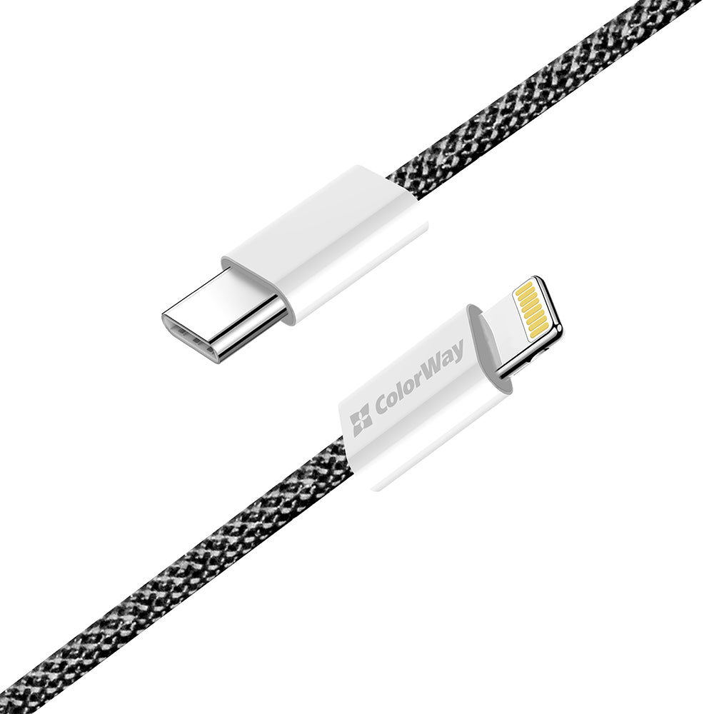 Cavo Dati e Ricarica USB-C - Lightning ColorWay CW-CBPDCL061, 27W, 1m, Nero