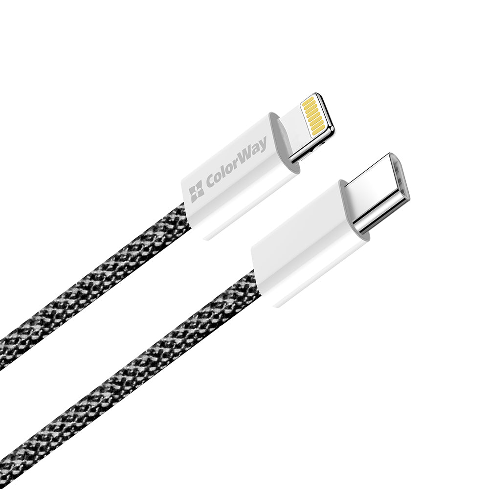 Cavo Dati e Ricarica USB-C - Lightning ColorWay CW-CBPDCL061, 27W, 1m, Nero