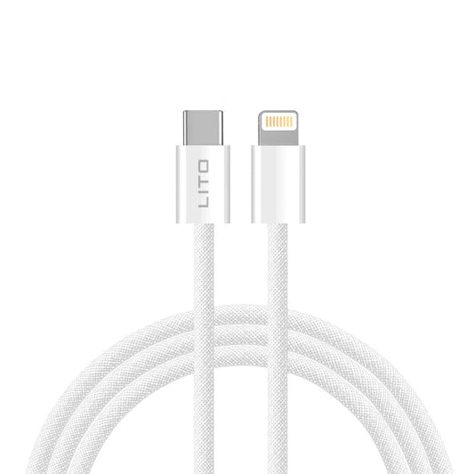 USB-C to Lightning Data and Charging Cable Lito LD04CL, 27W, 1m, White