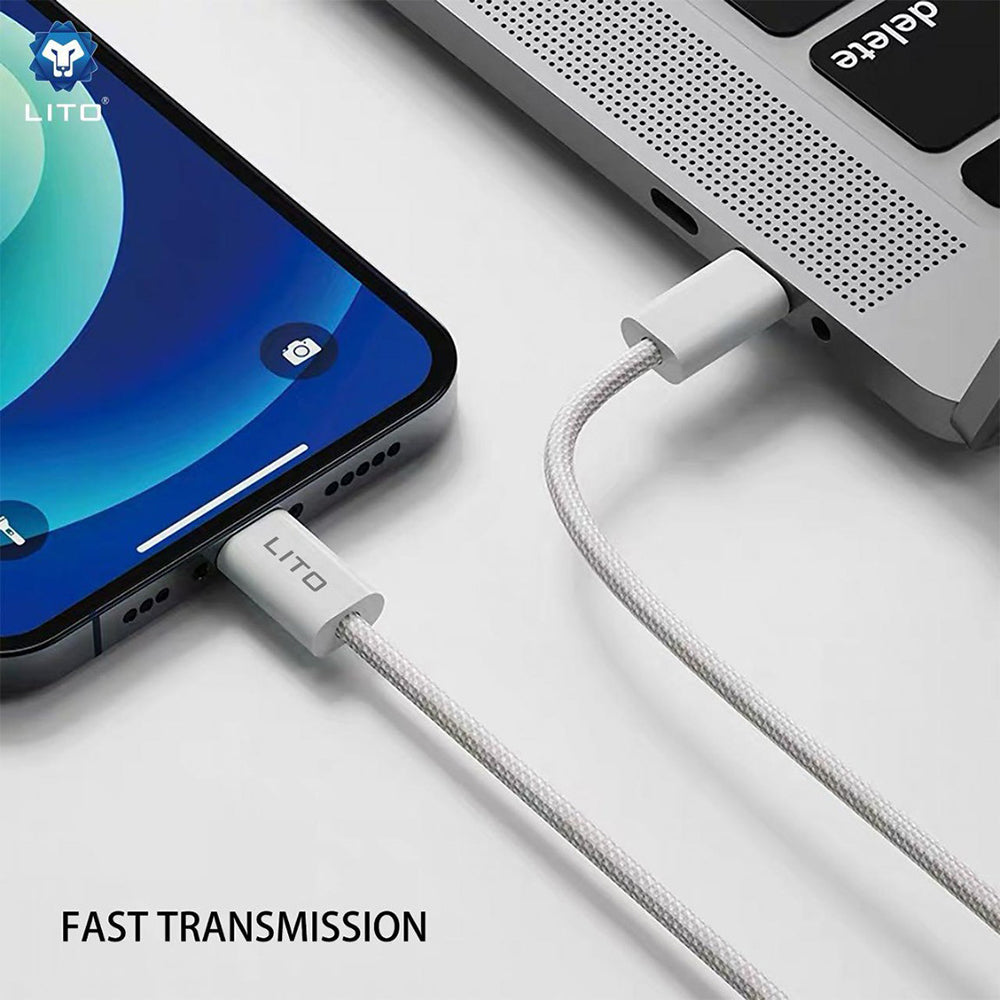 Cavo Dati e Ricarica USB-C - Lightning Lito LD04CL, 27W, 2m, Bianco