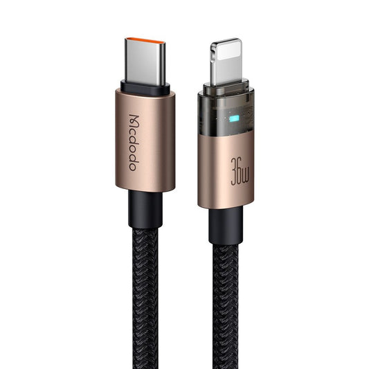Cavo Dati e Ricarica USB-C - Lightning McDodo CA-6941, 36W, 1.2m, Oro