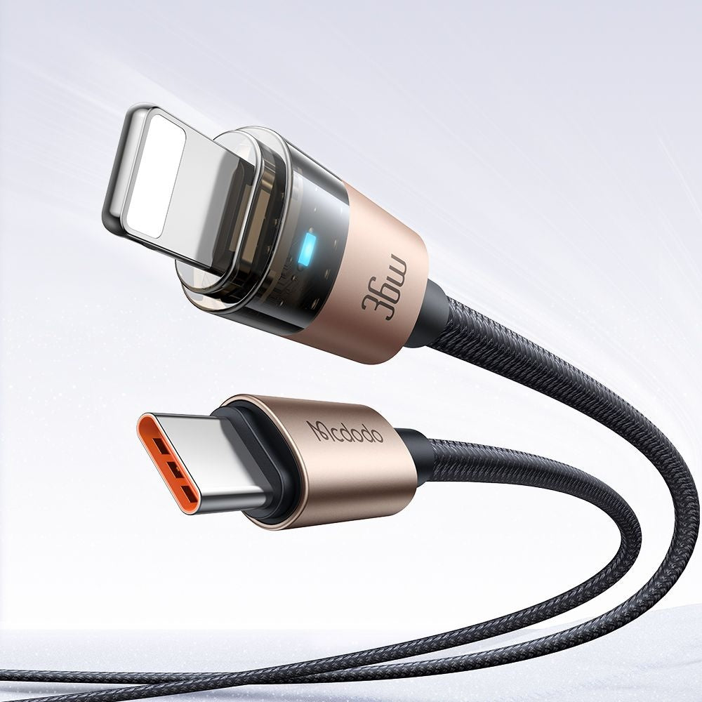 Cavo Dati e Ricarica USB-C - Lightning McDodo CA-6941, 36W, 1.2m, Oro