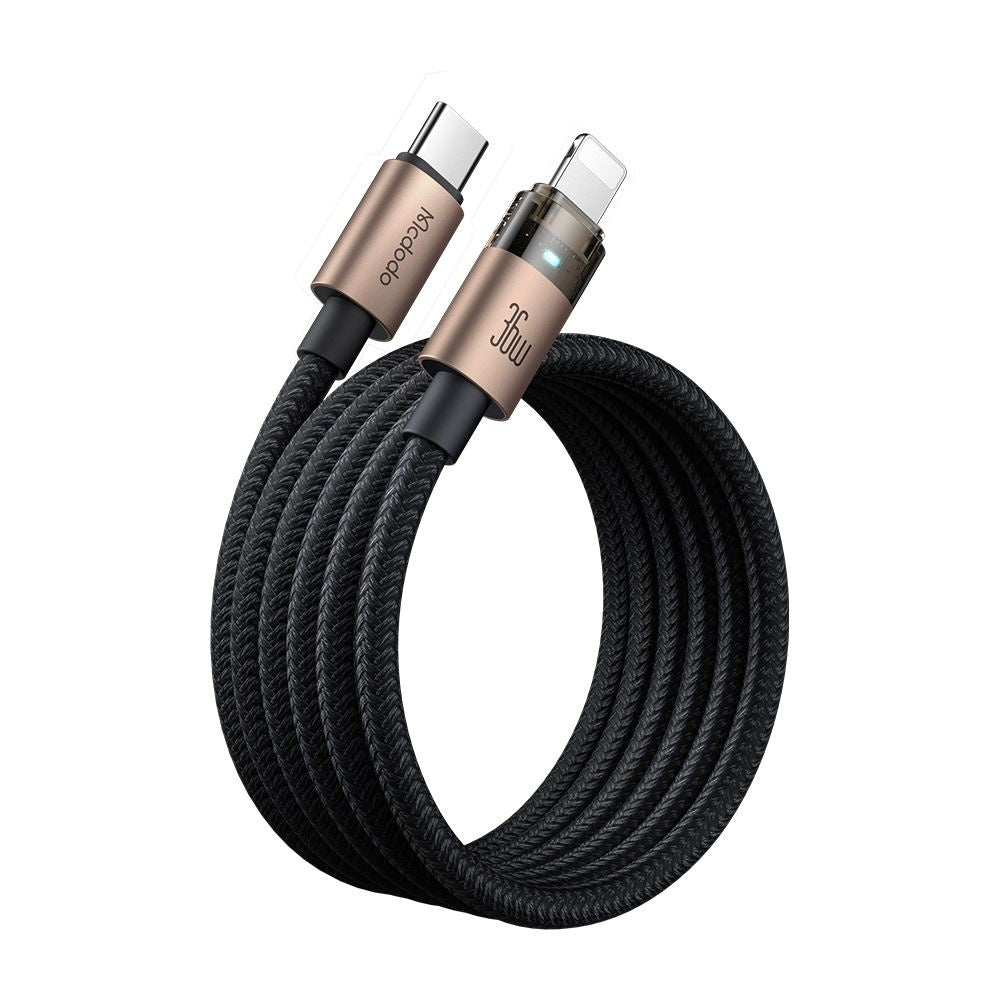 Cavo Dati e Ricarica USB-C - Lightning McDodo CA-6941, 36W, 1.2m, Oro