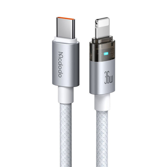 Cavo Dati e Ricarica USB-C - Lightning McDodo CA-6942, 36W, 1.2m, Bianco