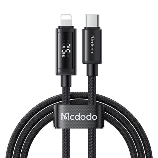 Cavo Dati e Ricarica USB-C - Lightning McDodo CA-7990 Display, 36W, 1.2m, Nero