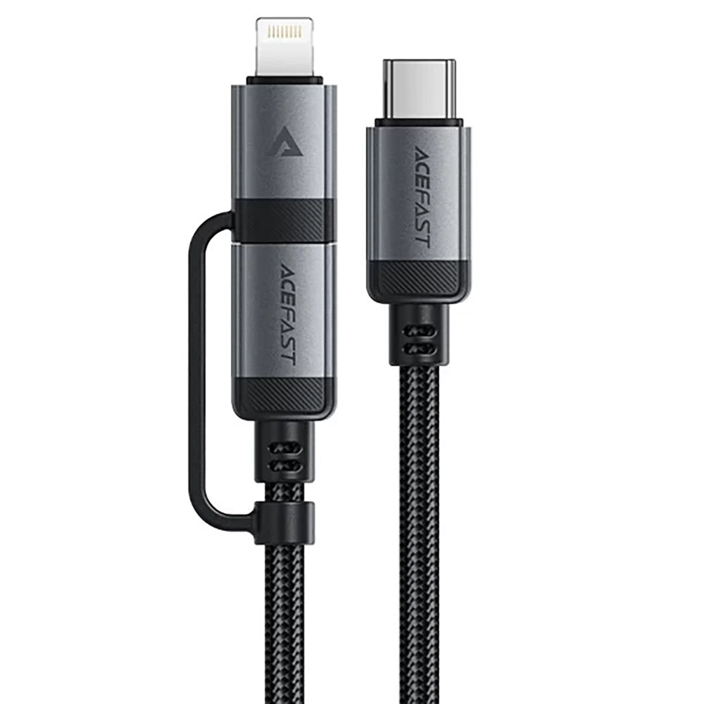 USB-C - Lightning / USB-C Acefast C20-01 Data and Charging Cable, 60W, 1.2m, Black