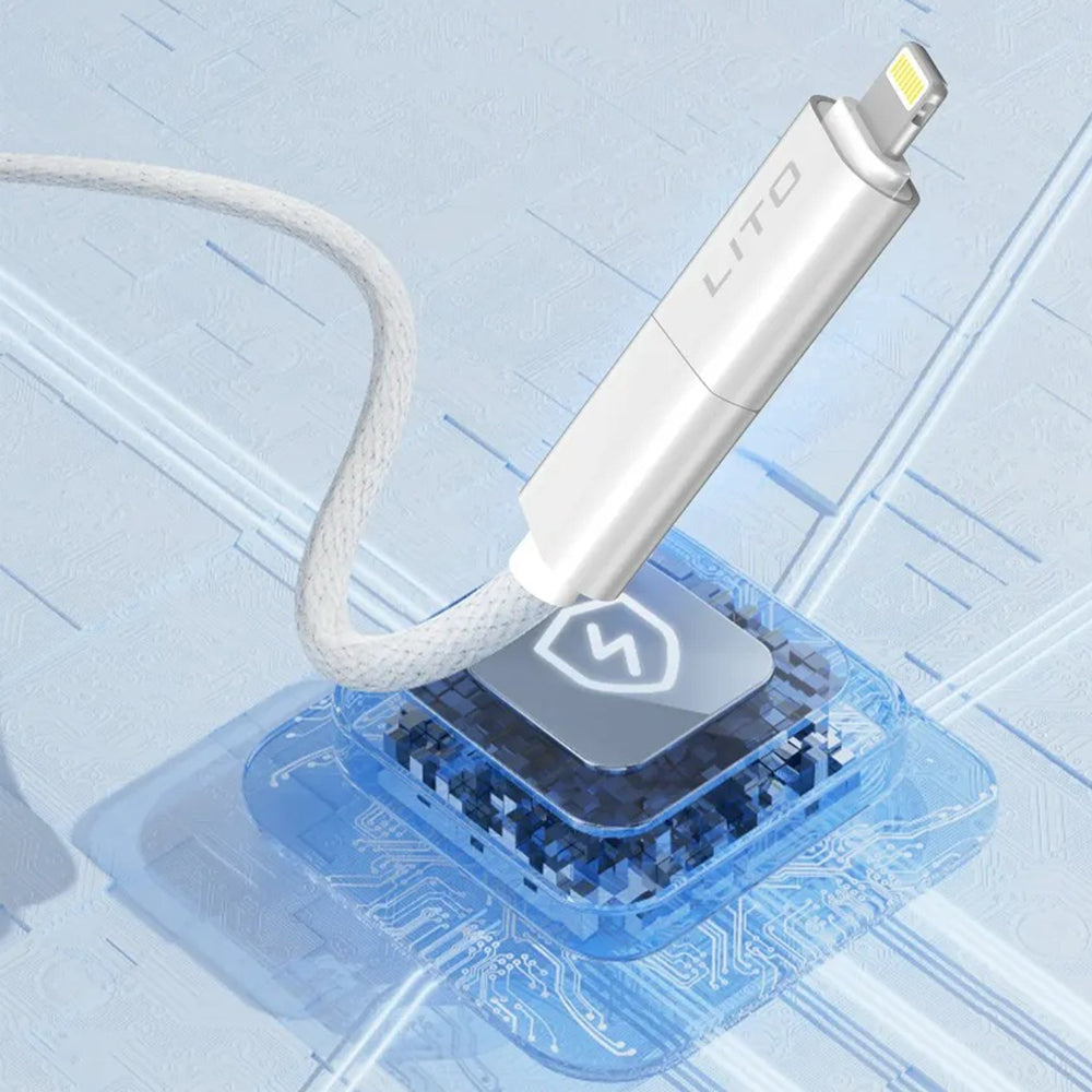 Cavo Dati e Ricarica USB-C / USB-A - USB-C / Lightning Lito LD21, 100W, 1m, Nero