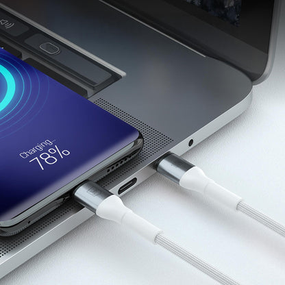 Cavo Dati e Ricarica USB-C - USB-C 3MK Hyper N, 100W, 2m, Bianco