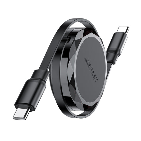 Cavo Dati e Ricarica USB-C - USB-C Acefast C13-03, 60W, 0.8m, Nero