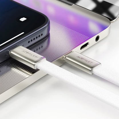 Cavo Dati e Ricarica USB-C - USB-C Acefast C24-03, 60W, 1.2m, Bianco
