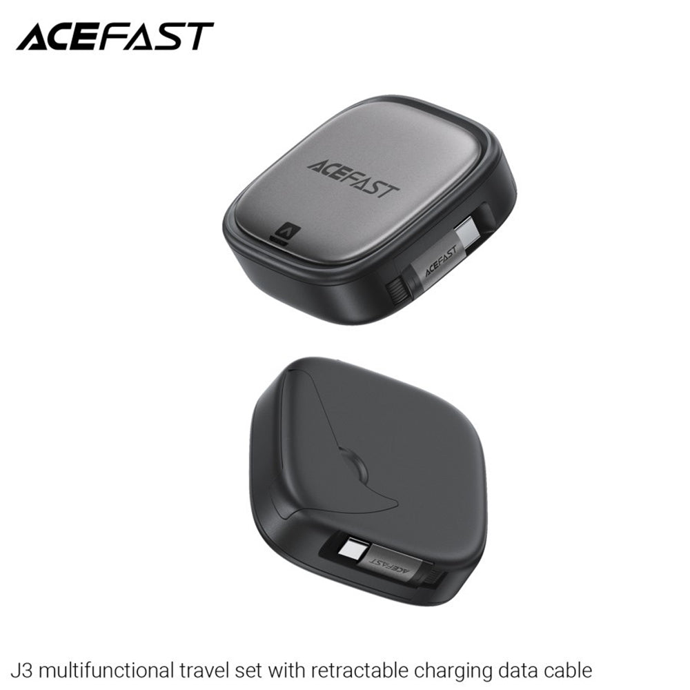 Cavo Dati e Ricarica USB-C - USB-C Acefast Travel J3, 60W, 0.95m, Nero