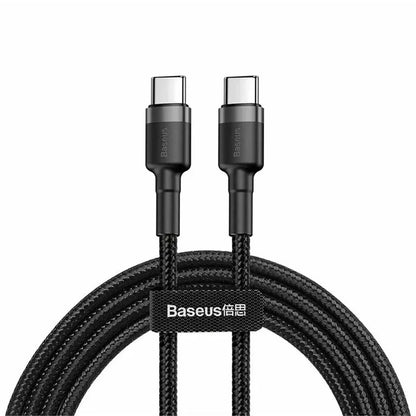 Cavo Dati e Ricarica USB-C - USB-C Baseus Cafule, 60W, 2m, Set 3 pezzi, Nero S0TV002132