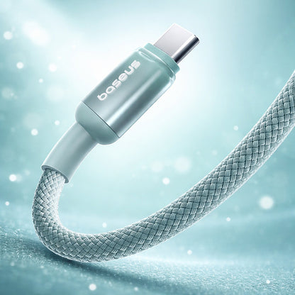 Baseus Discolor USB-C to USB-C Data and Charging Cable, 100W, 2m, Blue Green E0420703