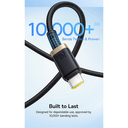 Cavo Dati e Ricarica USB-C - USB-C Baseus Dura, 240W, 1m, Oro Nero P10377803U03-00