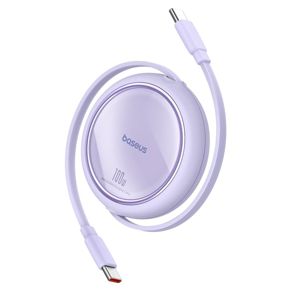 Cavo Dati e Ricarica USB-C - USB-C Baseus Free2Draw Mini Retrattile, 100W, 1m, Viola P10364500511-00