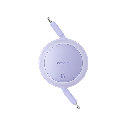 Cavo Dati e Ricarica USB-C - USB-C Baseus Free2Pull Mini Retrattile, 60W, 1m, Viola P10364500511-01