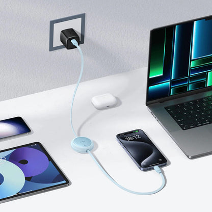 Cavo Dati e Ricarica USB-C - USB-C Baseus Free2Pull Mini Retrattile, 60W, 1m, Viola P10364500511-01