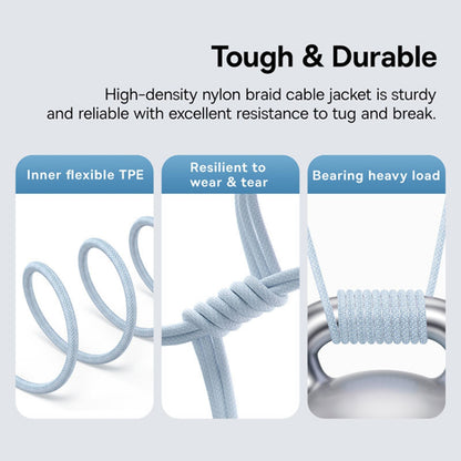 Cavo Dati e Ricarica USB-C - USB-C Baseus Gem, 100W, 1m, Blu P10373000311-00