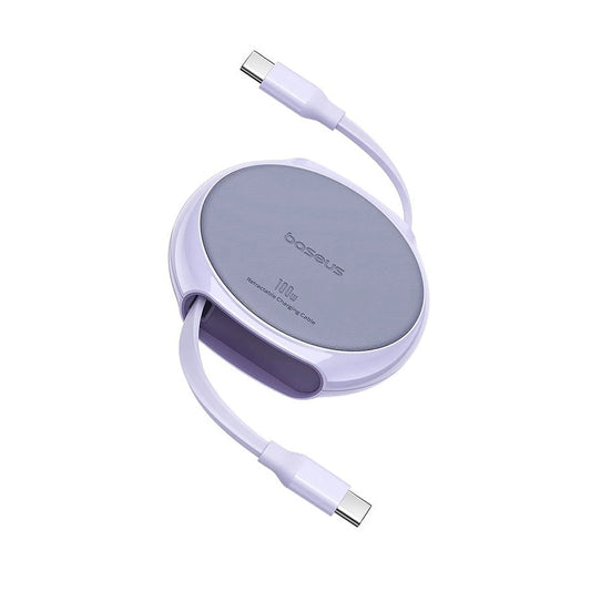 Cavo Dati e Ricarica USB-C - USB-C Baseus Pathfinder Retractable, 100W, 1m, Viola P10368400511-00