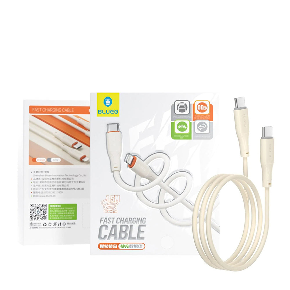 Cavo Dati e Ricarica USB-C - USB-C Blueo Ape Legend, 100W, 1.5m, Grigio