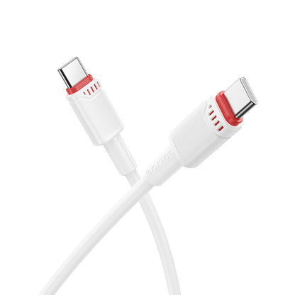 USB-C Data and Charging Cable - USB-C Borofone BX110 Beneficio, 60W, 1m, White