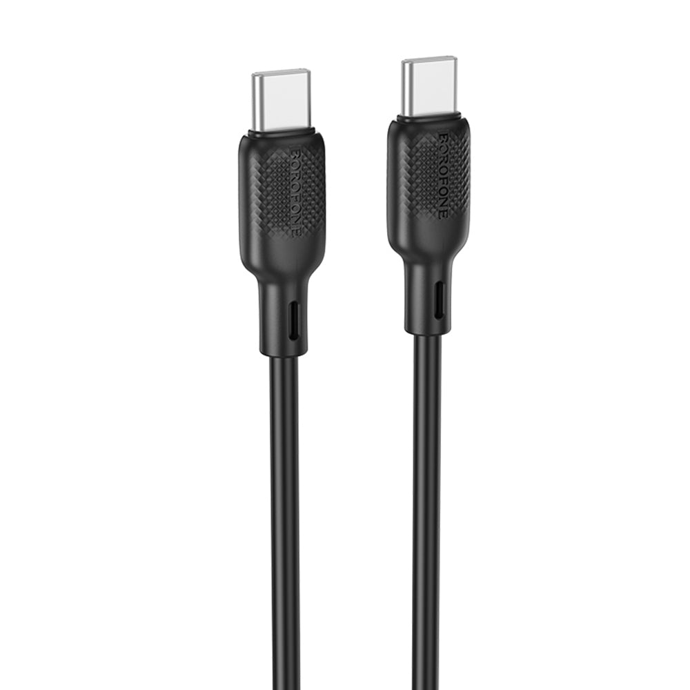 USB-C Data and Charging Cable - USB-C Borofone BX113 Lenny, 60W, 2m, Black