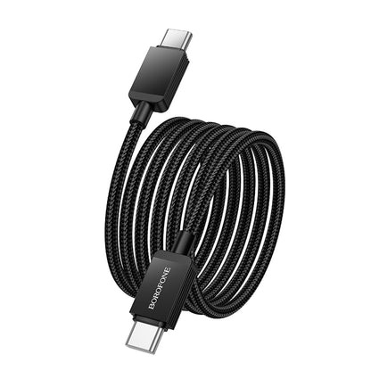 Cavo Dati e Ricarica USB-C - USB-C Borofone BX120 Placer, 60W, 1m, Nero