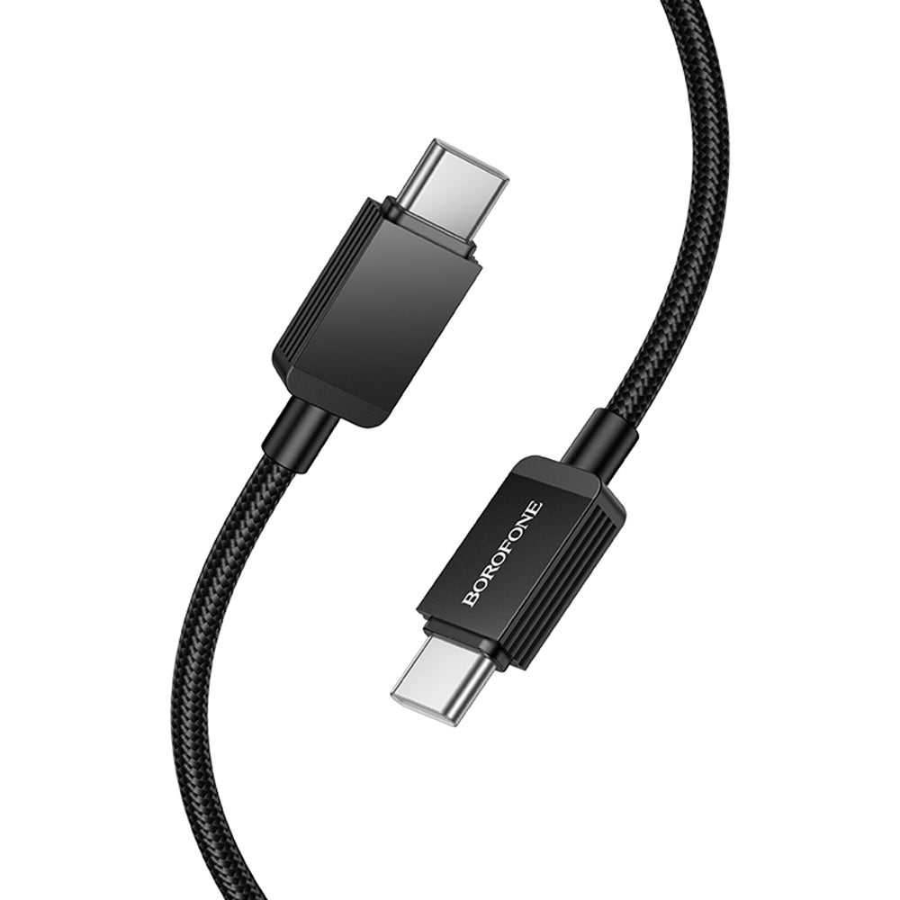 Cavo Dati e Ricarica USB-C - USB-C Borofone BX120 Placer, 60W, 1m, Nero
