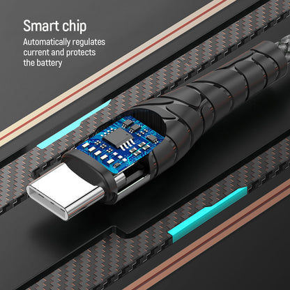 Cavo Dati e Ricarica USB-C - USB-C ColorWay CW-CBPDCC040, 65W, 1m, Grigio