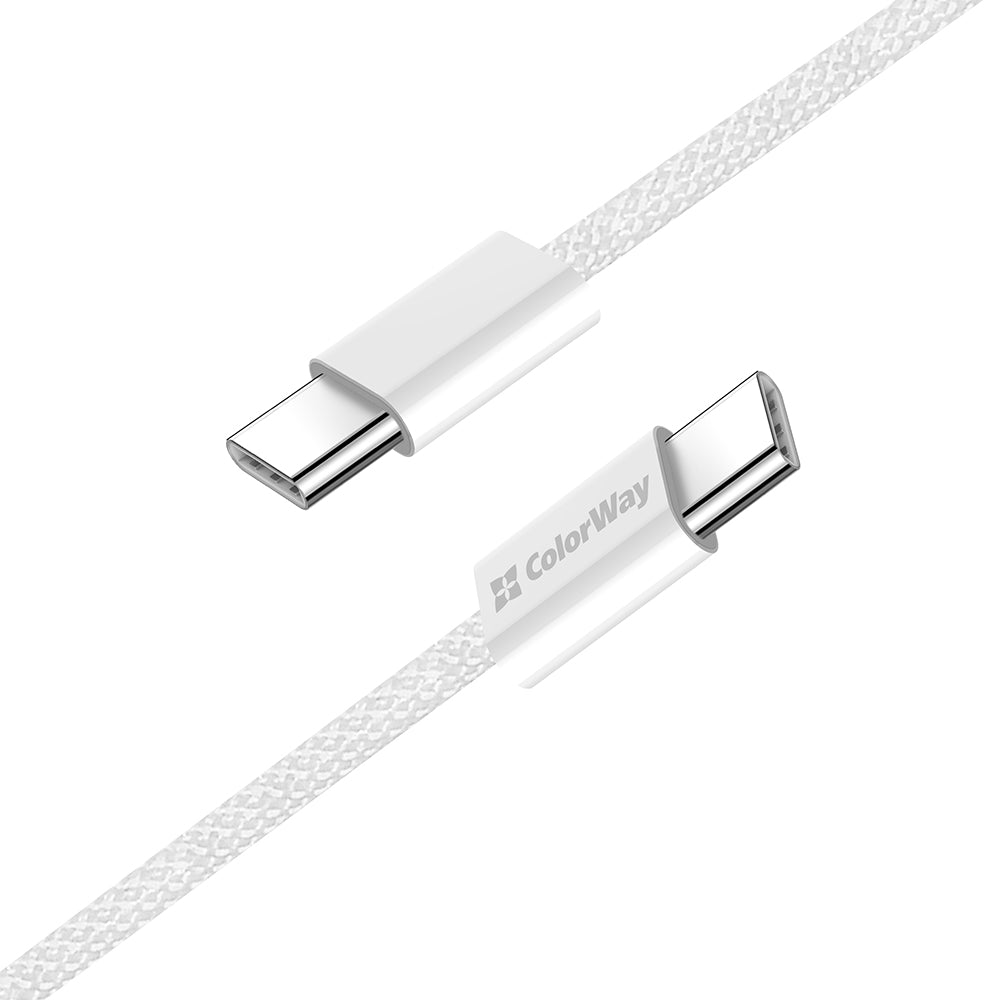 Cavo Dati e Ricarica USB-C - USB-C ColorWay CW-CBPDCC061, 60W, 1m, Grigio