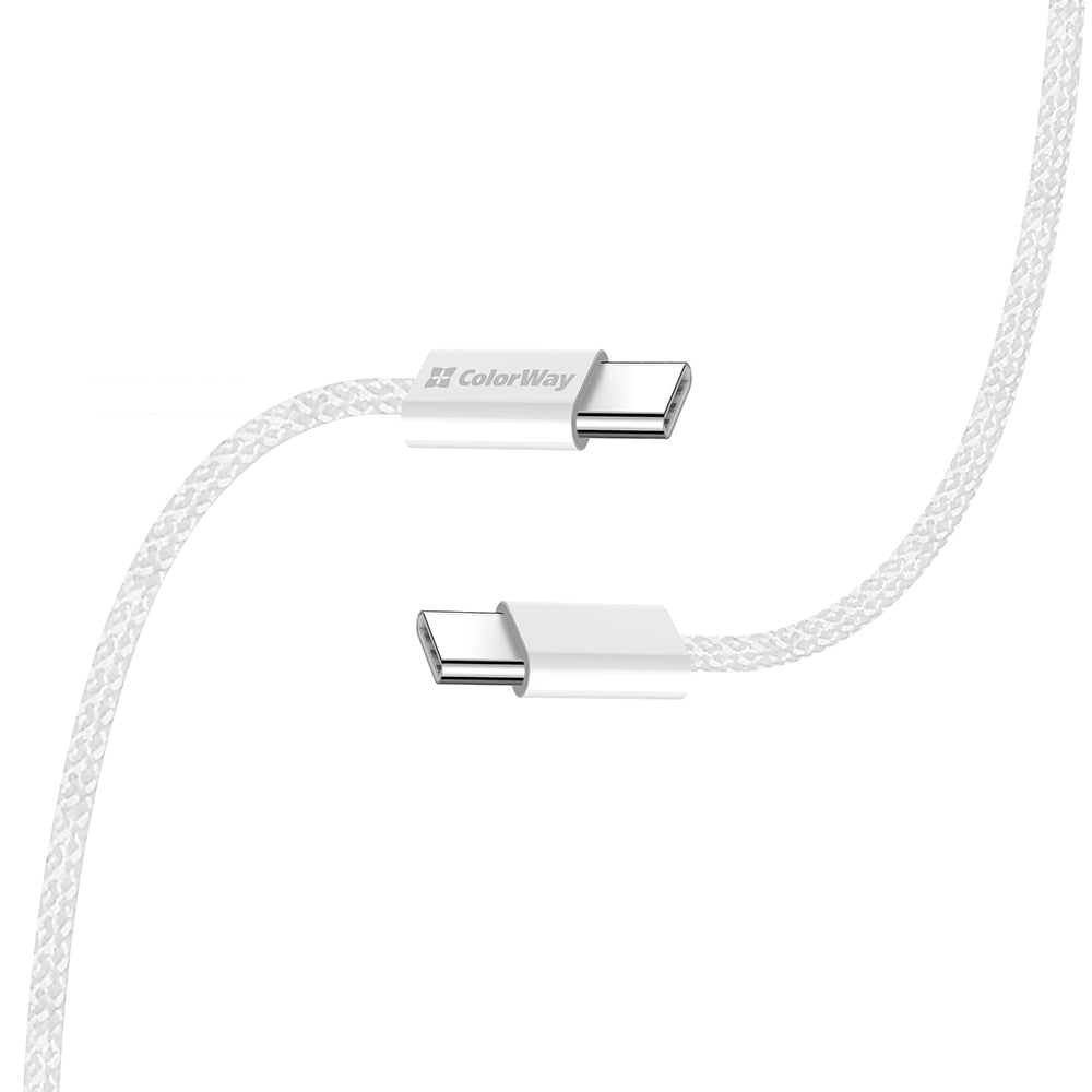 Cavo Dati e Ricarica USB-C - USB-C ColorWay CW-CBPDCC061, 60W, 1m, Grigio