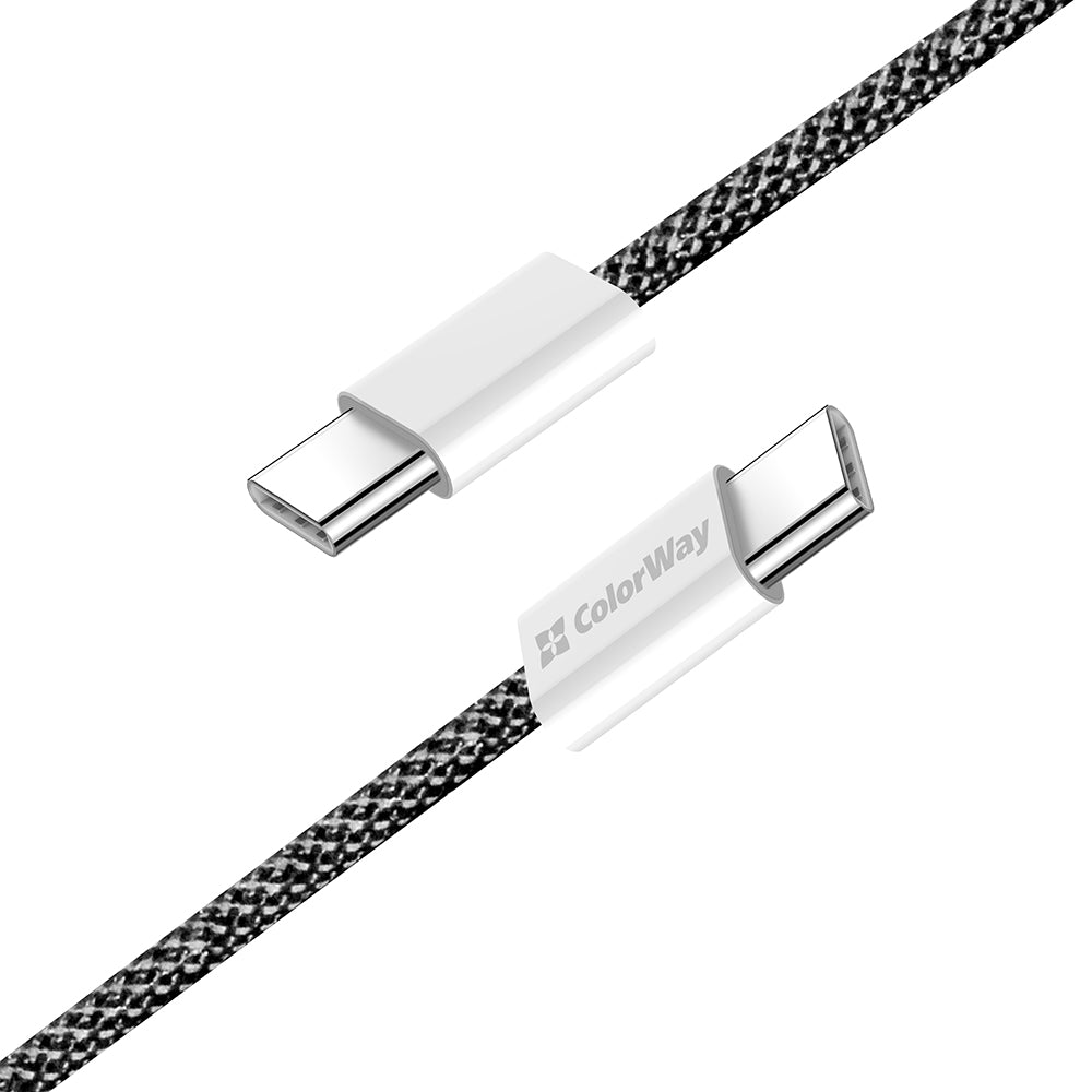 Cavo Dati e Ricarica USB-C - USB-C ColorWay CW-CBPDCC061, 60W, 1m, Nero