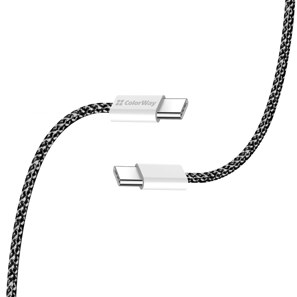 Cavo Dati e Ricarica USB-C - USB-C ColorWay CW-CBPDCC061, 60W, 1m, Nero