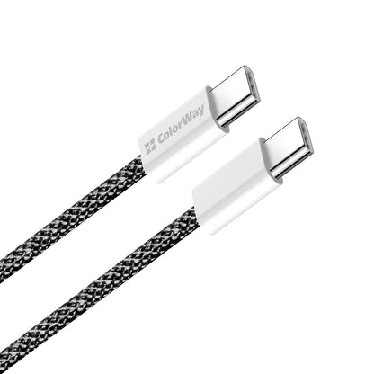 Cavo Dati e Ricarica USB-C - USB-C ColorWay CW-CBPDCC061, 60W, 1m, Nero