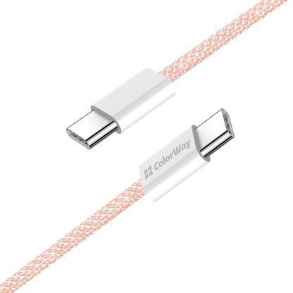 Cavo Dati e Ricarica USB-C - USB-C ColorWay CW-CBPDCC061, 60W, 1m, Rosa