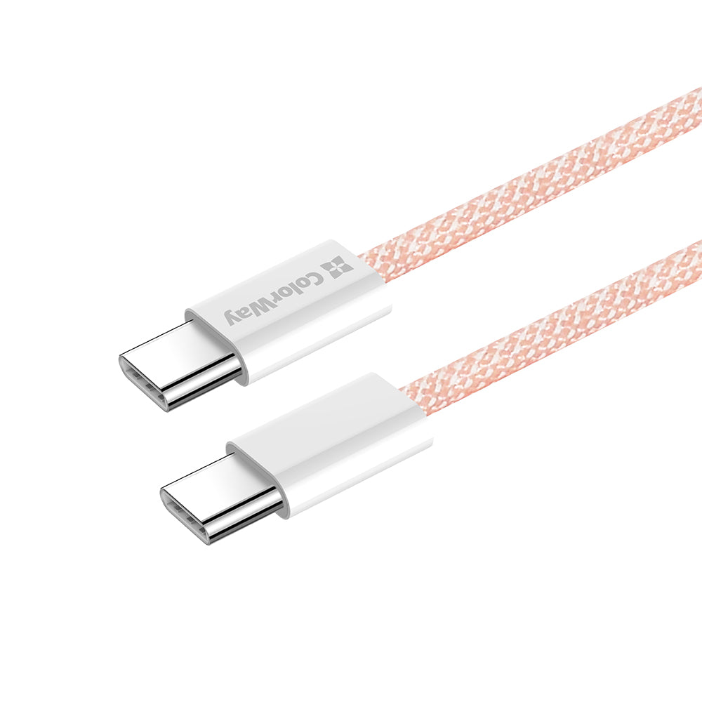 Cavo Dati e Ricarica USB-C - USB-C ColorWay CW-CBPDCC061, 60W, 1m, Rosa