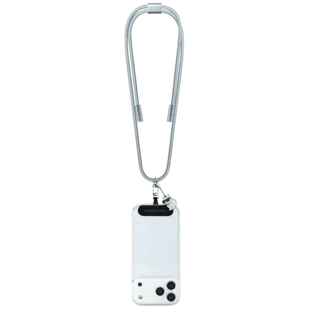 Cavo Dati e Ricarica USB-C - USB-C Karl Lagerfeld Choupette Charm, 100W, 1.5m, Grigio