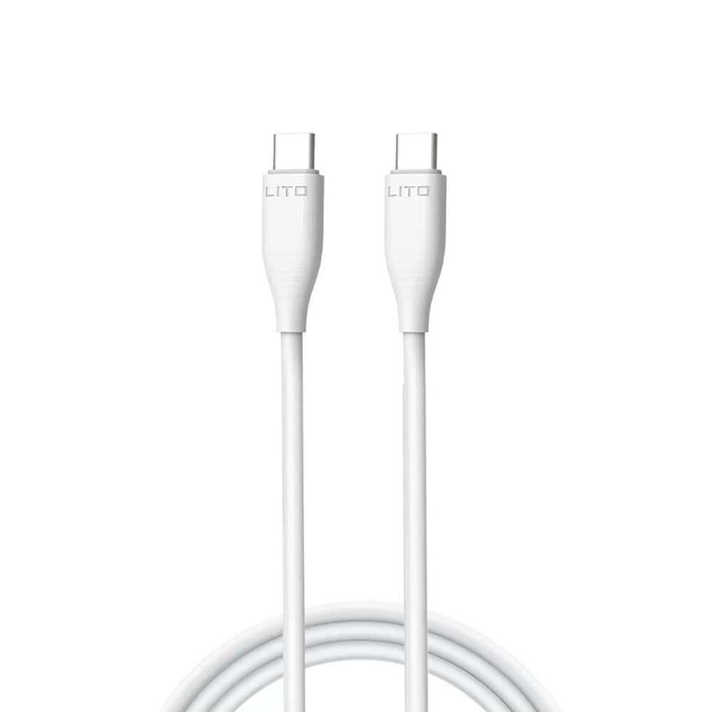 Cavo Dati e Ricarica USB-C - USB-C Lito LD03, 60W, 1m, Bianco